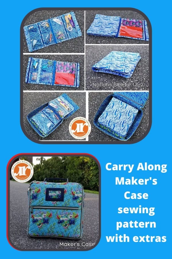 Carry Along Maker's Case sewing pattern with extras