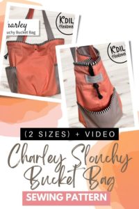 Charley Slouchy Bucket Bag (2 sizes) + video - Sew Modern Bags