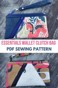 Essentials Wallet Clutch Bag sewing pattern - Sew Modern Bags