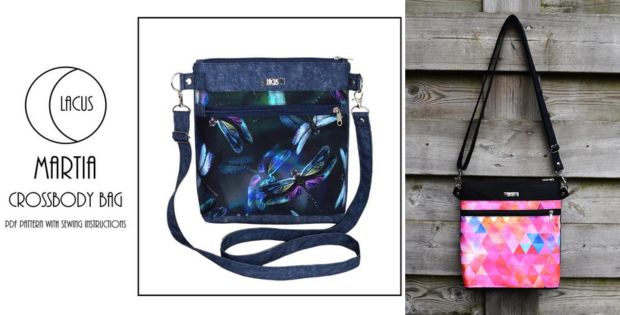 Martia Crossbody Bag sewing pattern - Sew Modern Bags