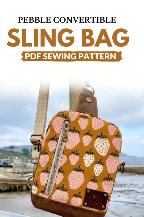 Pebble Convertible Sling bag sewing pattern + video