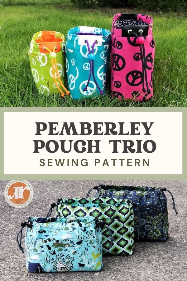 Pemberley Pouch Trio sewing pattern