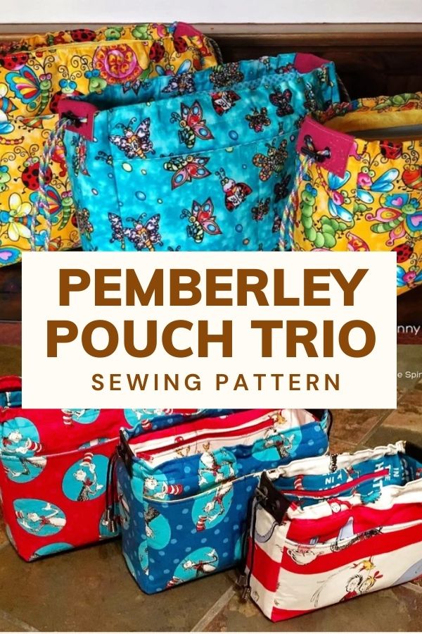 Pemberley Pouch Trio sewing pattern