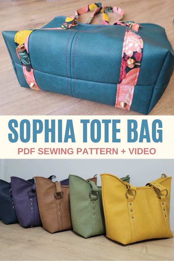 Sophia Tote Bag sewing pattern + video