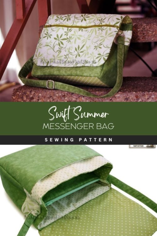 Swift Summer Messenger Bag sewing pattern Sew Modern Bags