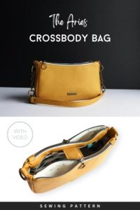 The Aries Crossbody Bag sewing pattern + video - Sew Modern Bags