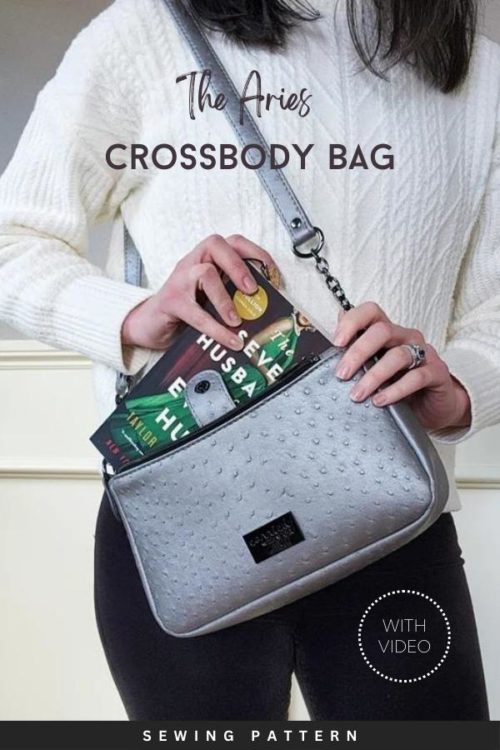 The Aries Crossbody Bag sewing pattern + video - Sew Modern Bags
