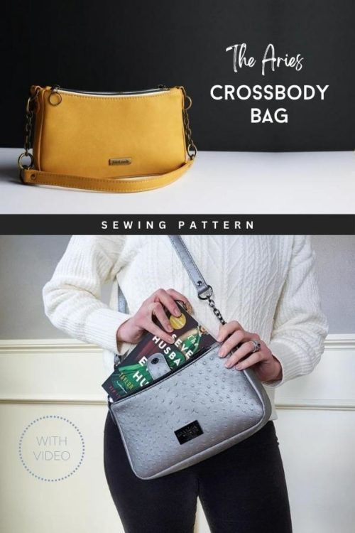The Aries Crossbody Bag sewing pattern + video - Sew Modern Bags