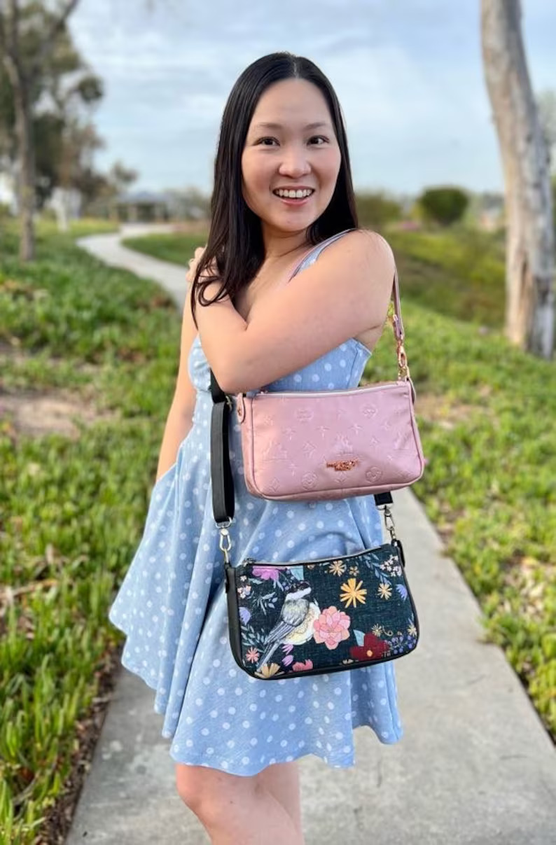 The Aries Crossbody Bag sewing pattern + video - Sew Modern Bags