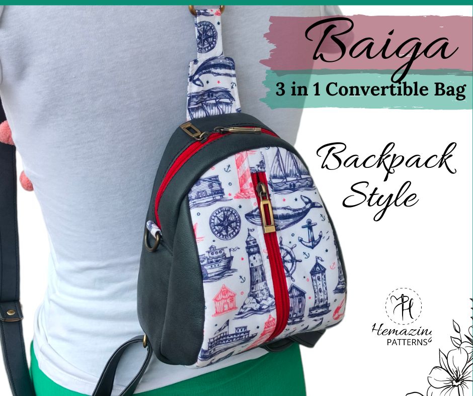 Izzie Convertible Backpack Pattern Izzie Convertible Backpack