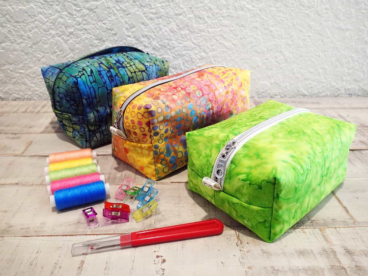 Easy zipper pouch 5 sizes - Sew Modern Bags