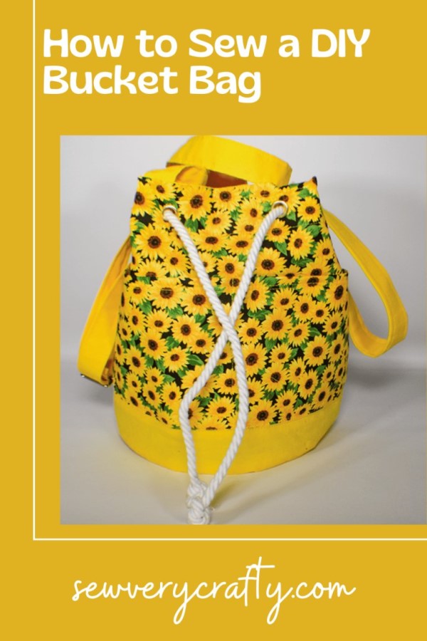 How to sew a DIY Bucket Bag FREE sewing pattern