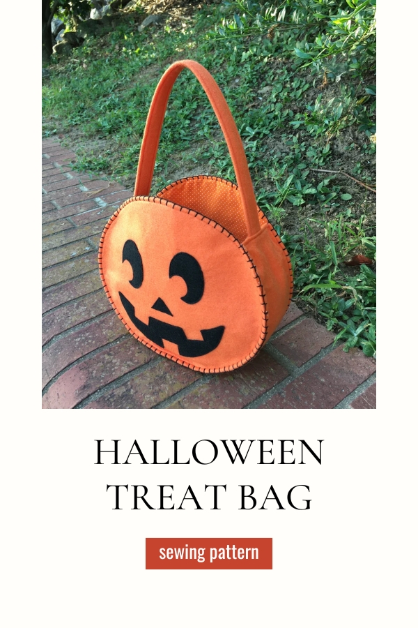 Halloween Treat Bags, Kitty and Pumpkin sewing pattern