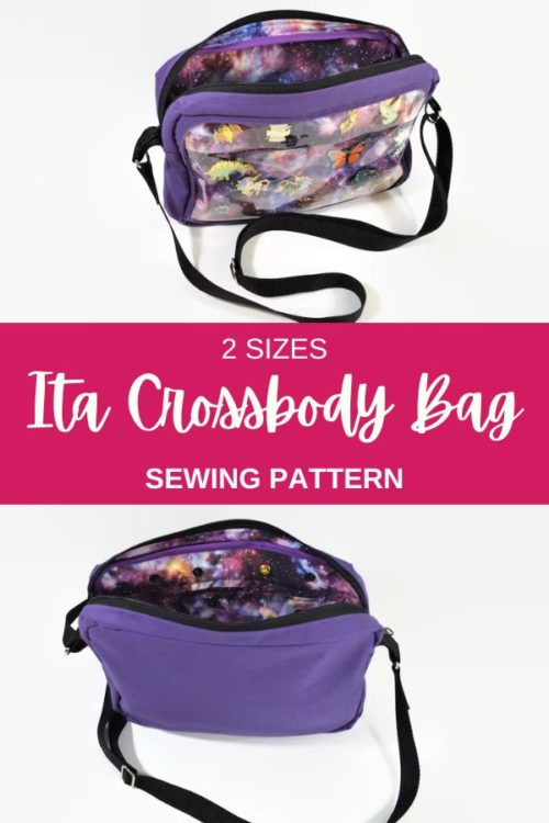 Ita Crossbody Bag sewing pattern (2 sizes) - Sew Modern Bags