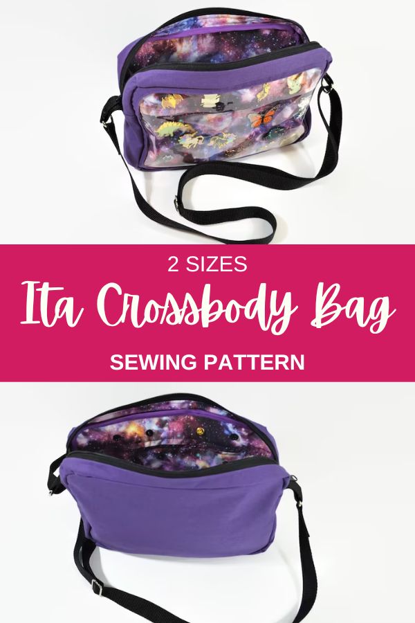 Ita Crossbody Bag sewing pattern (2 sizes)