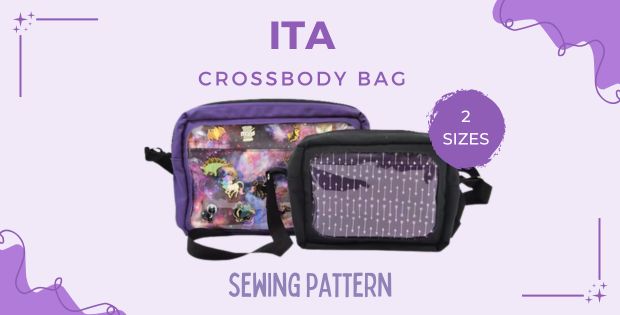 Ita Crossbody Bag sewing pattern (2 sizes) - Sew Modern Bags