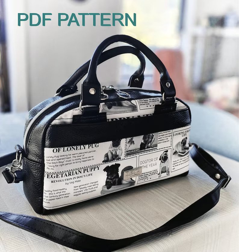 Leather Bag Pattern PDF Files: Boston/ Speedy with How to 