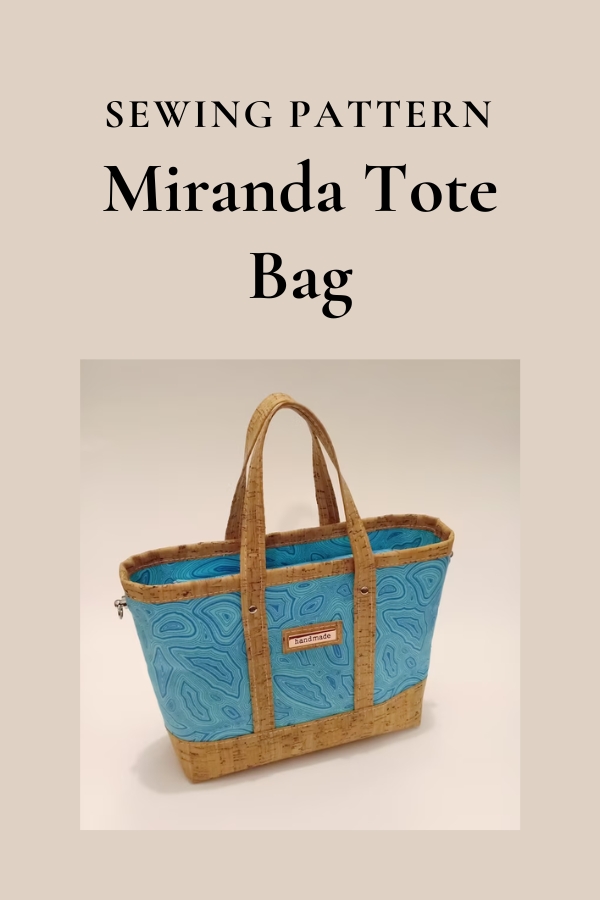 Miranda Tote Bag sewing pattern (2 sizes)