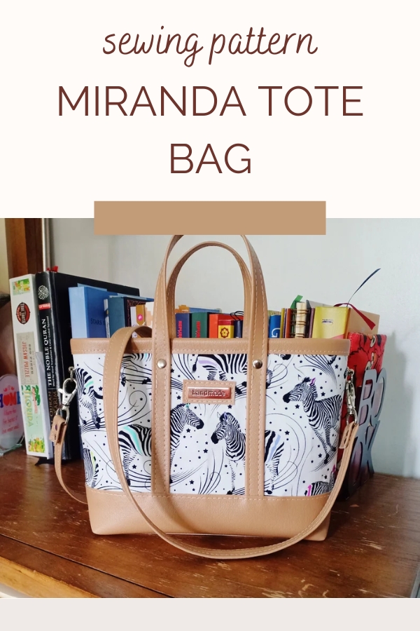 Miranda Tote Bag sewing pattern (2 sizes)