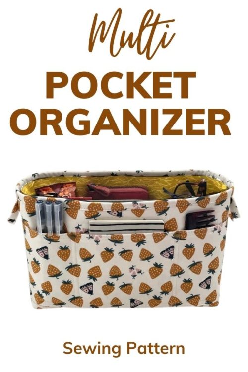 Multi pocket organizer sewing pattern sew modern bags