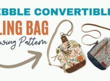 Pebble Convertible Sling bag sewing pattern + video
