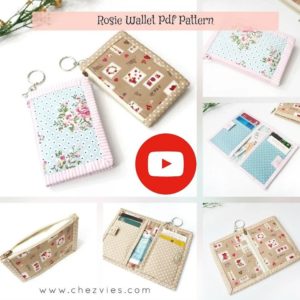 Rosie Bifold Wallet sewing pattern