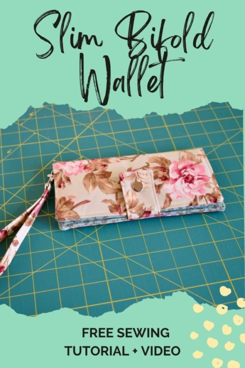 Slim Bifold Wallet Free Sewing Tutorial Video Sew Modern Bags