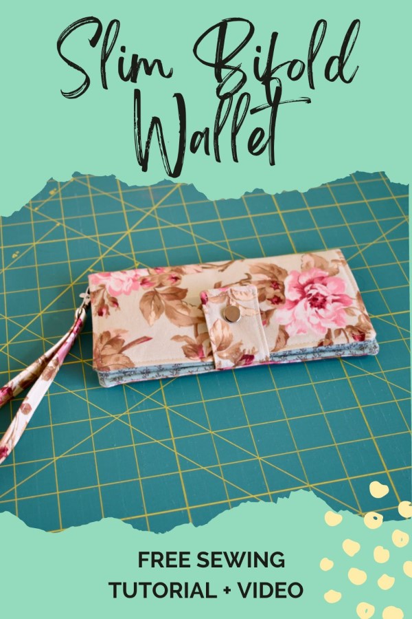 Slim Bifold Wallet FREE sewing tutorial