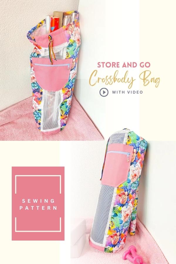 Store and Go Crossbody Bag sewing pattern + video