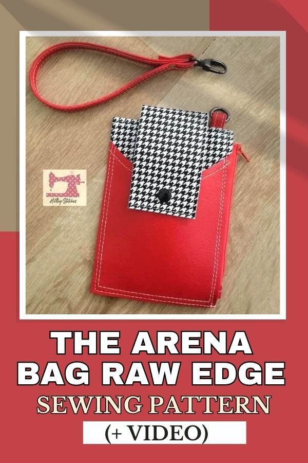 The Arena Bag Raw Edge sewing pattern (+ video)