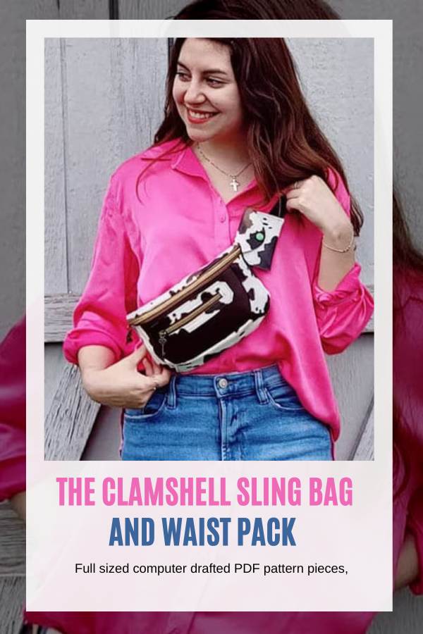 The Clamshell Sling Bag and Waist Pack sewing pattern (+ video)