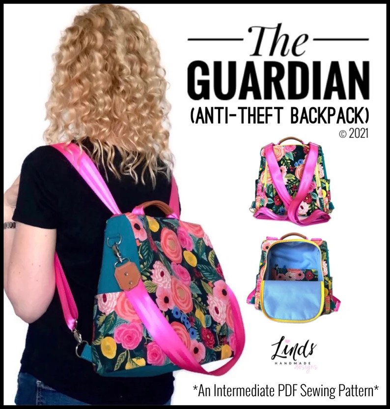 The Guardian Anti-Theft Backpack sewing pattern