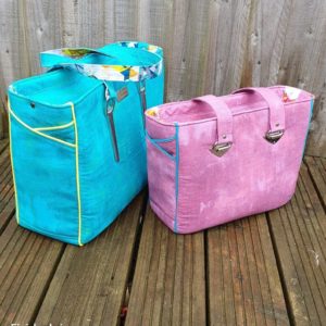 The Piped Pocket Tote Bag sewing pattern