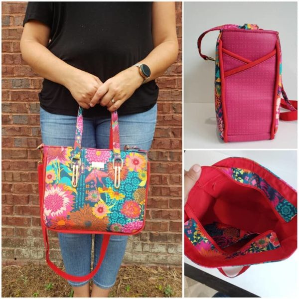 The Piped Pocket Tote Bag sewing pattern