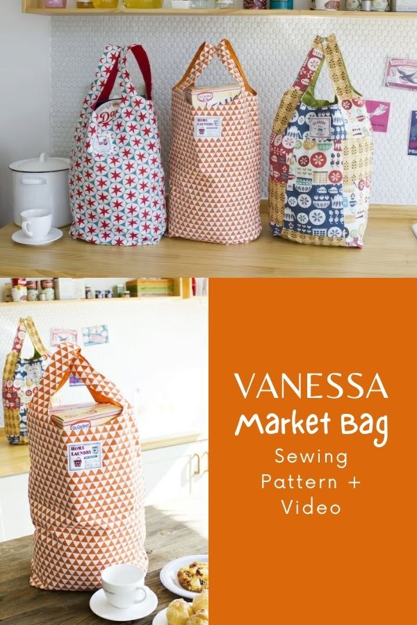 Vanessa Market Bag sewing pattern (+ video)