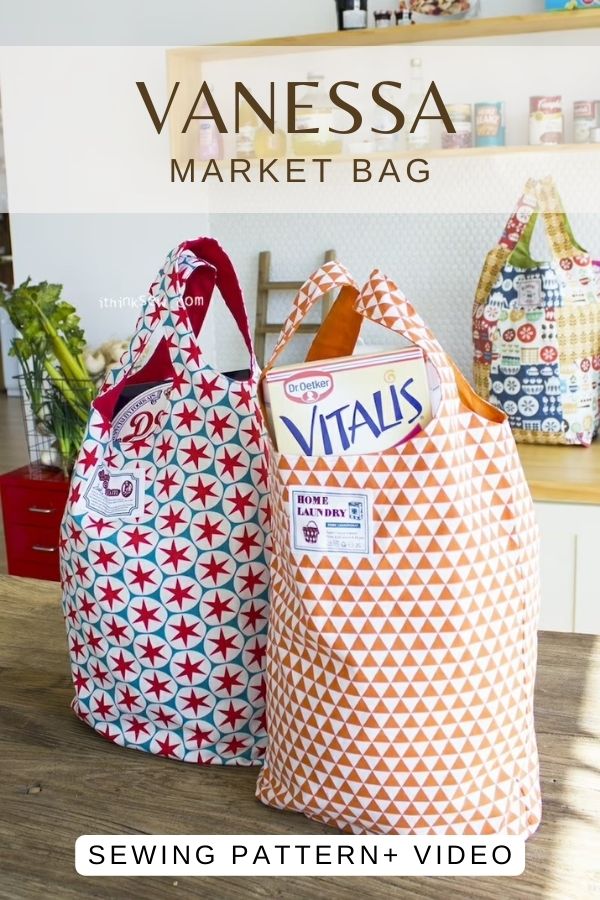 Vanessa Market Bag sewing pattern (+ video)