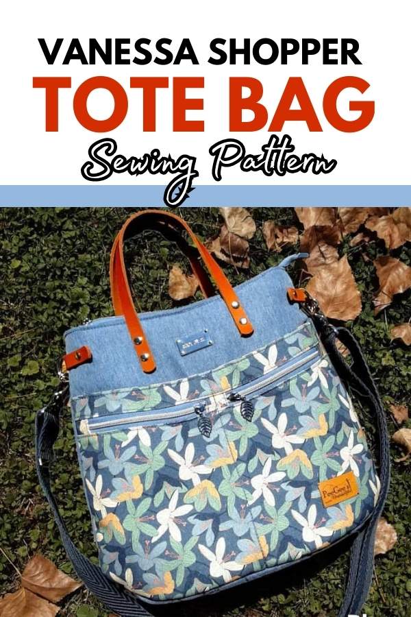 Vanessa Shopper Tote Bag sewing pattern