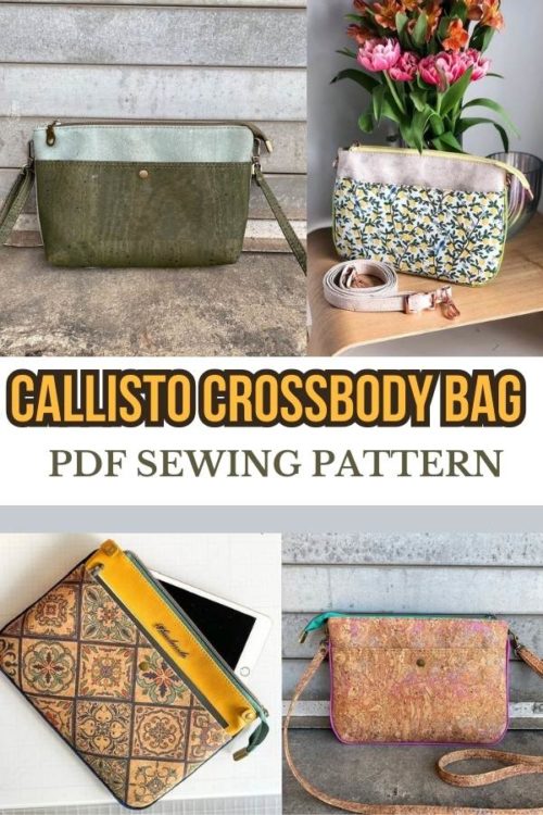 Callisto Crossbody Bag sewing pattern (2 sizes + video) - Sew Modern Bags
