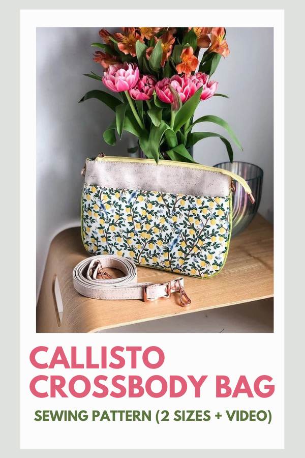 Callisto Crossbody Bag sewing pattern (2 sizes + video)