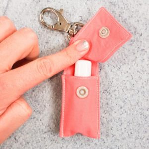Chapstick Holder Keychain sewing pattern
