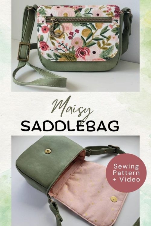 Maisy Saddlebag sewing pattern (+ video) Sew Modern Bags