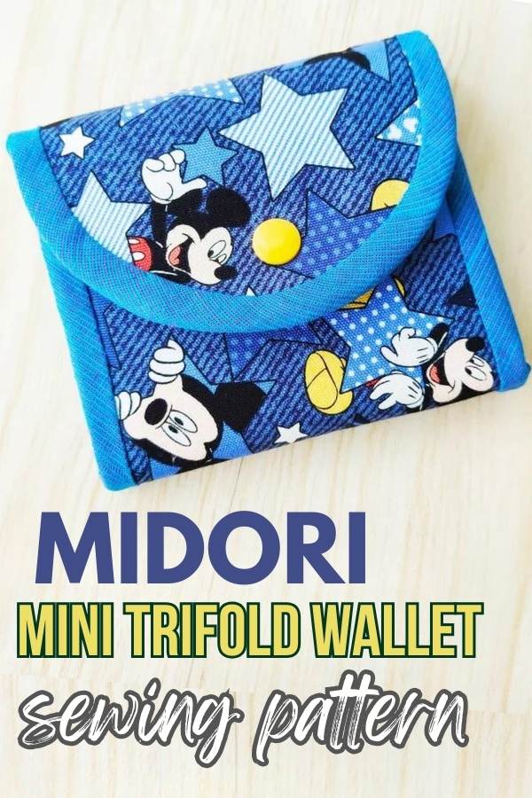 Midori Mini Trifold Wallet sewing pattern (+ video)