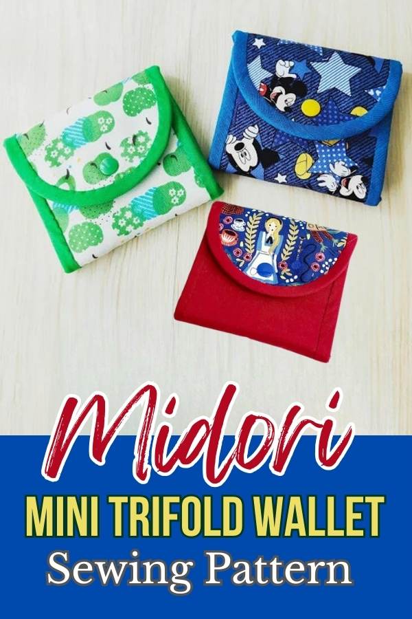 Midori Mini Trifold Wallet sewing pattern (+ video)