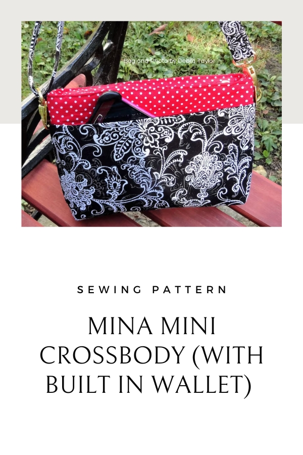 Mina Mini Crossbody (with built in wallet) sewing pattern