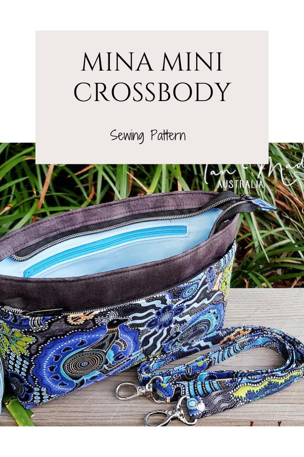 Mina Mini Crossbody (with built in wallet) sewing pattern