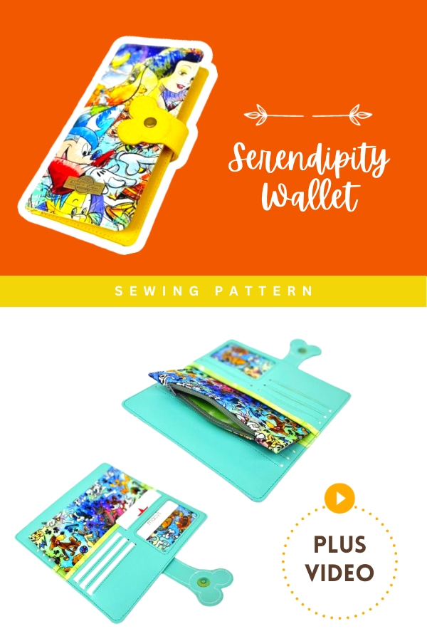 Serendipity Wallet sewing pattern (+ video)