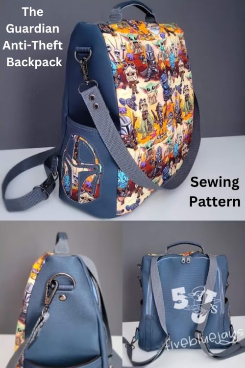 The Guardian AntiTheft Backpack sewing pattern (+ video) Sew Modern Bags