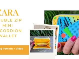 Zara Double Zip Mini Accordion Wallet - PDF Sewing Pattern