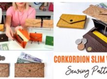Corkordion Slim Wallet sewing pattern (2 sizes + video)