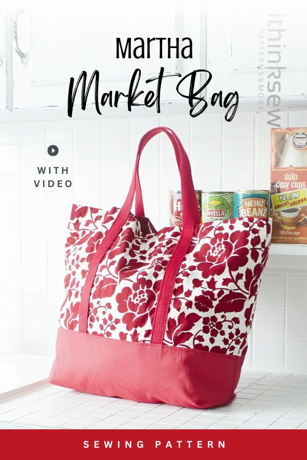 Martha Market Bag sewing pattern (+ video)